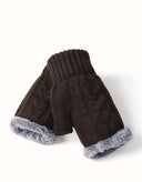 EVERAU® Fingerless Ultra Plush Knit Gloves