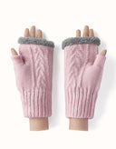 EVERAU® Fingerless Ultra Plush Knit Gloves