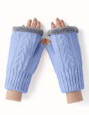 EVERAU® Fingerless Ultra Plush Knit Gloves